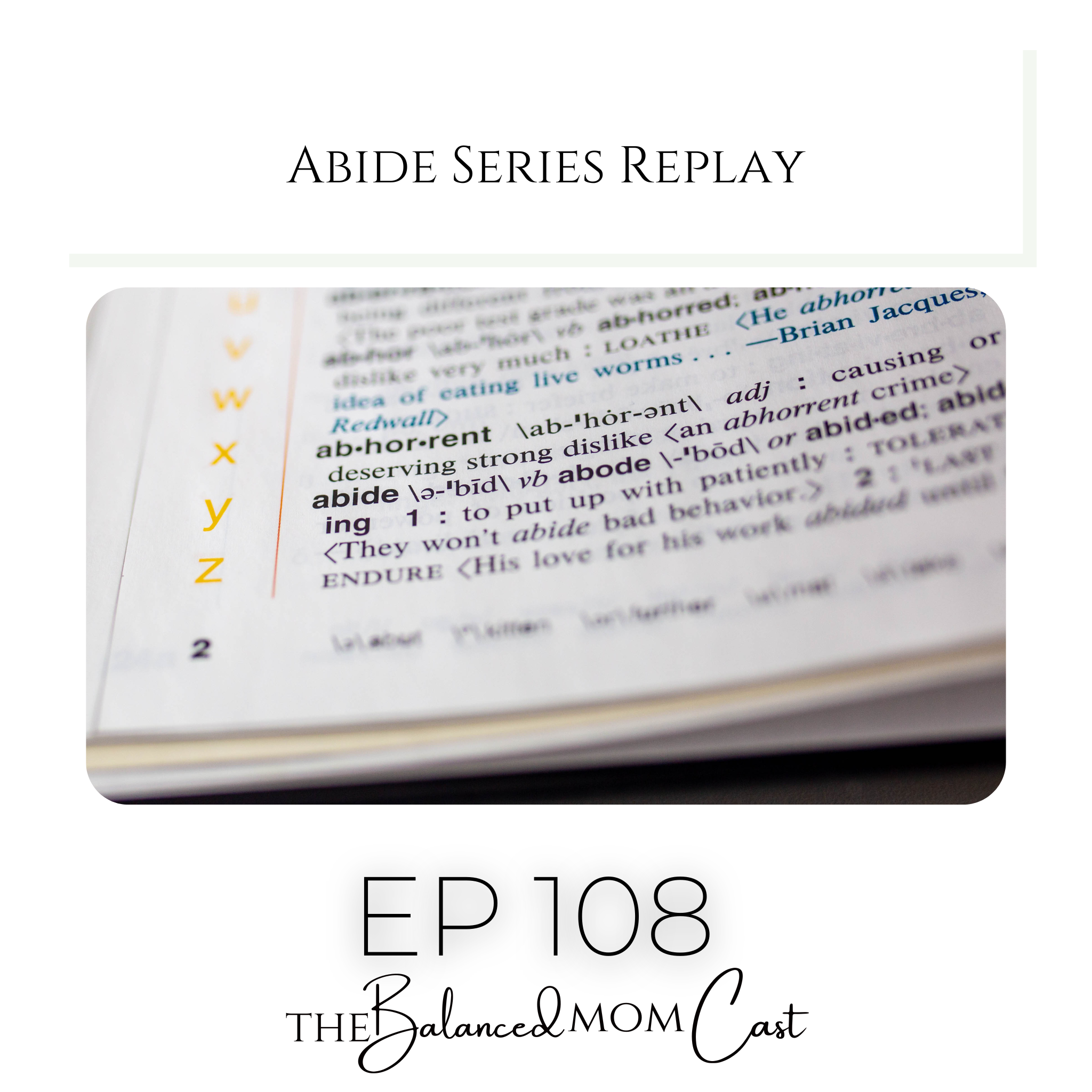 Ep 108: Abide Series Replay