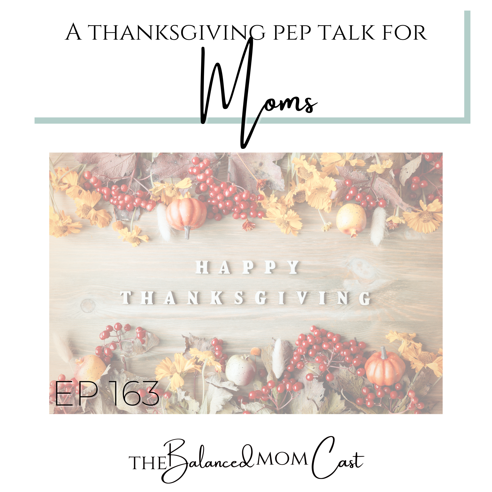 Ep 163: A Thanksgiving Pep Talk for Moms